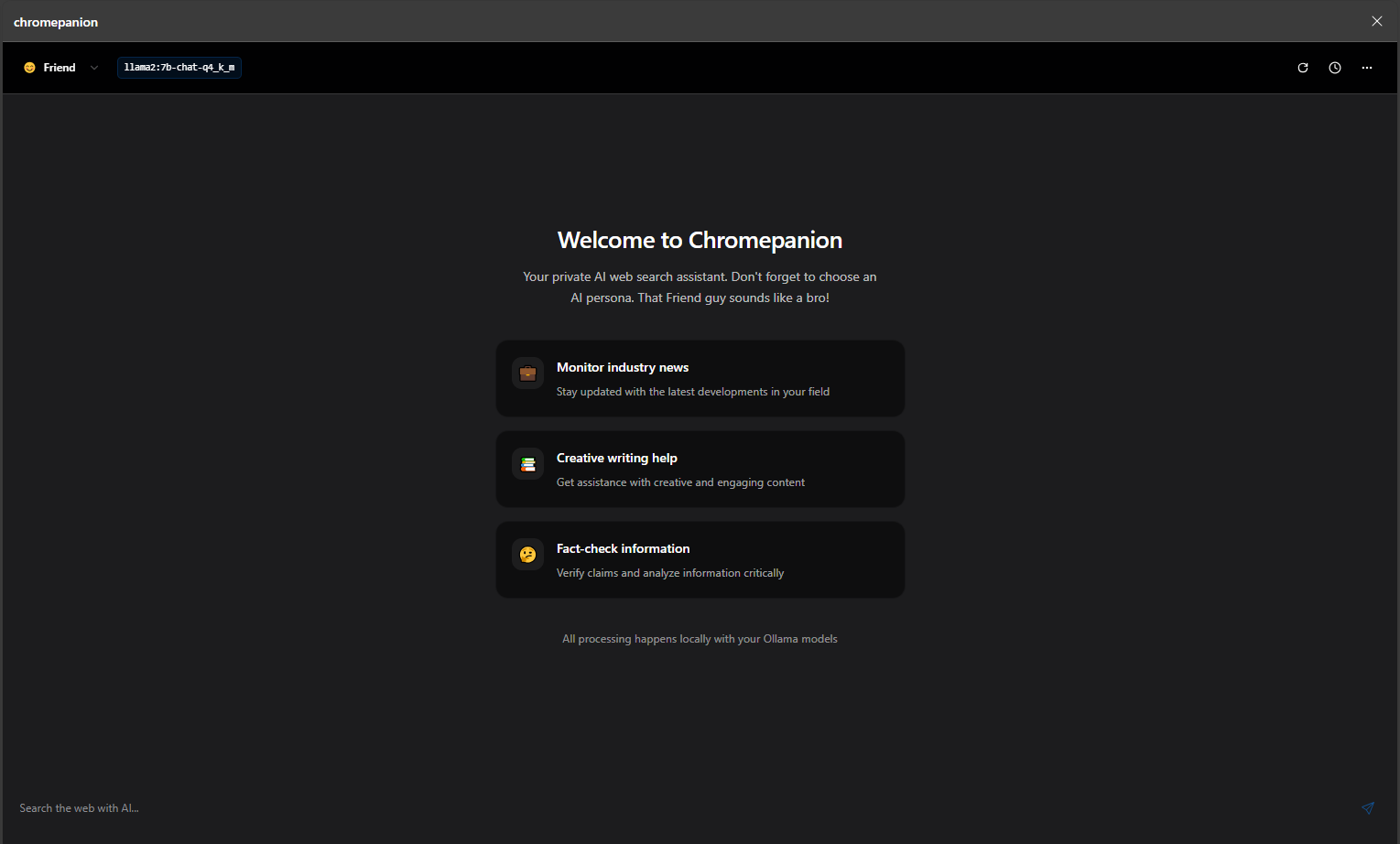 Chromepanion Extension Screenshot